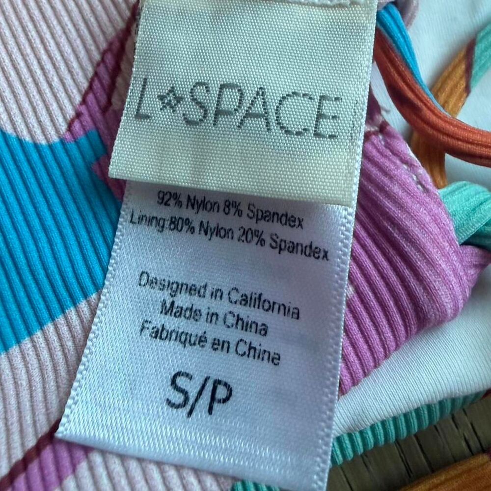 L*space Fiesta Palm Ribbed Frenchi Bikini Bottom and tops - Picture 8 of 8